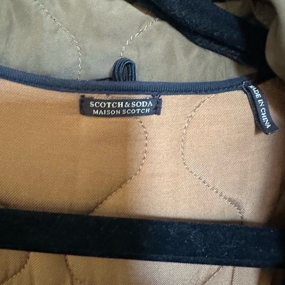 Like New Maison Scotch Side Tie Layered Parka - Size L - Picture 8 of 10